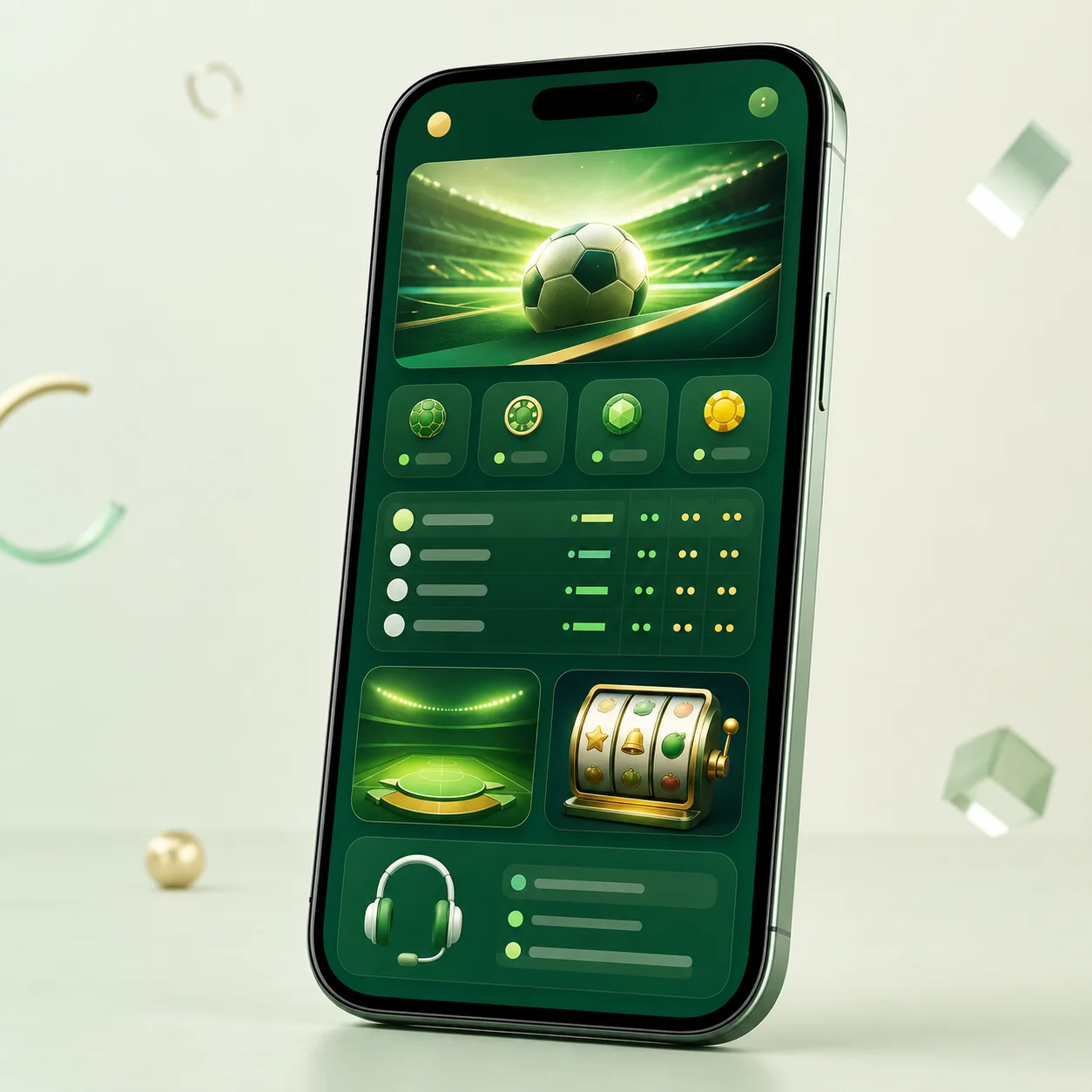 Giao diện giải trí 7BALL trên điện thoại