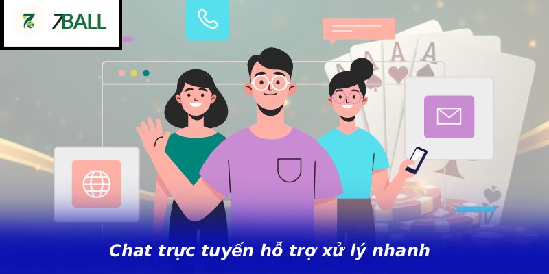 Chat trực tuyến hỗ trợ xử lý nhanh