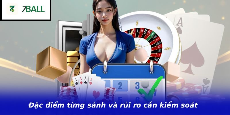 Đặc điểm từng sảnh và rủi ro cần kiểm soát